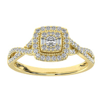 Thumbnail for 14K Yellow Gold 1/2 Ct.Tw. Diamond Pear Shape Engagement Ring