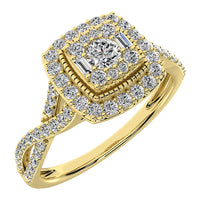 Thumbnail for 14K Yellow Gold 1/2 Ct.Tw. Diamond Pear Shape Engagement Ring