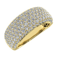 Thumbnail for 14K Yellow Gold 1 5/8 Ct.Tw. Diamond Pave Set Fashion Band