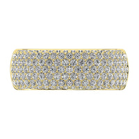 Thumbnail for 14K Yellow Gold 1 5/8 Ct.Tw. Diamond Pave Set Fashion Band