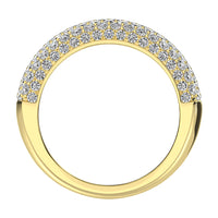 Thumbnail for 14K Yellow Gold 1 5/8 Ct.Tw. Diamond Pave Set Fashion Band