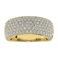 Thumbnail for 14K Yellow Gold 2 Ct.Tw. Diamond Pave Set Fashion Band