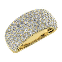 Thumbnail for 14K Yellow Gold 2 Ct.Tw. Diamond Pave Set Fashion Band