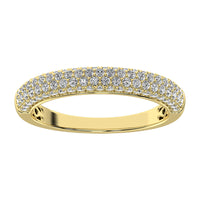 Thumbnail for 14K Yellow Gold 1/2 Ct.Tw. Diamond Pave Set Fashion Band