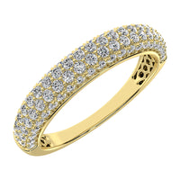 Thumbnail for 14K Yellow Gold 1/2 Ct.Tw. Diamond Pave Set Fashion Band