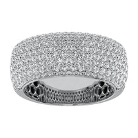 Thumbnail for 14K White Gold 1/2 Ct.Tw. Diamond Pave Set Mens Band