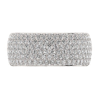 Thumbnail for 14K White Gold 1/2 Ct.Tw. Diamond Pave Set Mens Band
