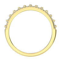 Thumbnail for 14K Yellow Gold 1/3 Ct.Tw. Diamond Round and Baguette Set Fashion Band