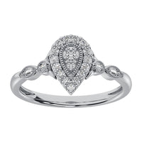 Thumbnail for 10K White Gold 1/4 Ct.Tw. Diamond Promise Ring