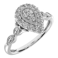 Thumbnail for 10K White Gold 1/4 Ct.Tw. Diamond Promise Ring