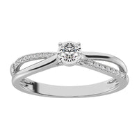 Thumbnail for 10K White Gold 1/5 Ct.Tw. Diamond Promise Ring