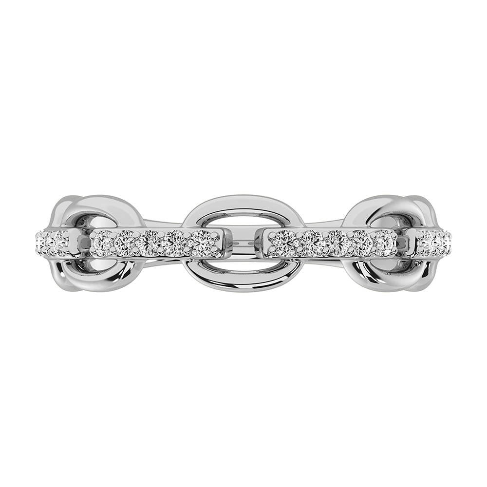 10K White Gold 1/5 Ct.Tw. Diamond Fashion Ring