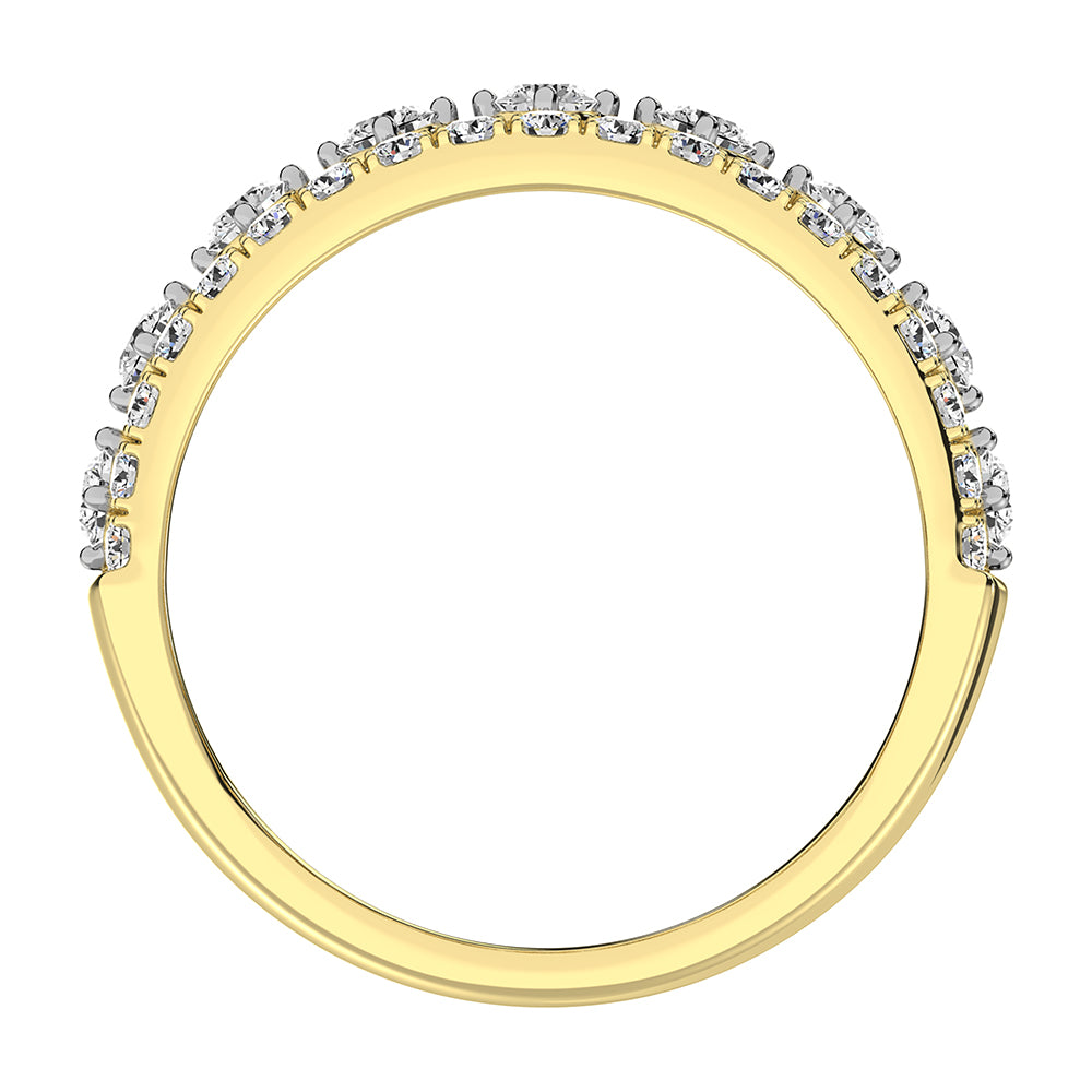 14K Yellow Gold 1/2 Ct.Tw. Diamond Fashion Band