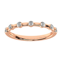 Thumbnail for 14K Rose Gold 1/5 Ct.Tw. Diamond Stack Bands