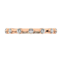 Thumbnail for 14K Rose Gold 1/5 Ct.Tw. Diamond Stack Bands