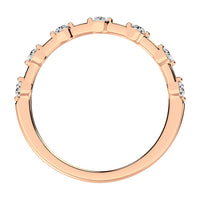 Thumbnail for 14K Rose Gold 1/5 Ct.Tw. Diamond Stack Bands