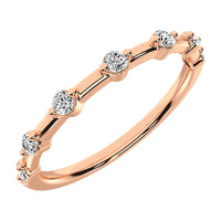Thumbnail for 10K Rose Gold 1/10 Ct.Tw. Diamond Stack Bands