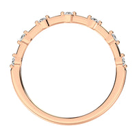 Thumbnail for 10K Rose Gold 1/10 Ct.Tw. Diamond Stack Bands