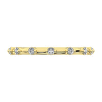 Thumbnail for 10K Yellow Gold 1/10 Ct.Tw. Diamond Stack Bands