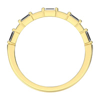 Thumbnail for 14K Yellow Gold 1/10 Ct.Tw. Diamond Baguette Stack Bands