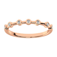 Thumbnail for 14K Rose Gold 1/10 Ct.Tw. Diamond Stack Bands