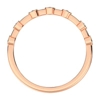 Thumbnail for 14K Rose Gold 1/10 Ct.Tw. Diamond Stack Bands