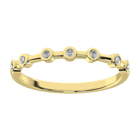 Thumbnail for 14K Yellow Gold 1/10 Ct.Tw. Diamond Stack Bands