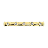 Thumbnail for 14K Yellow Gold 1/10 Ct.Tw. Diamond Stack Bands