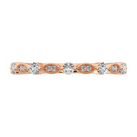 Thumbnail for 14K Rose Gold 1/5 Ct.Tw. Diamond Stack Bands