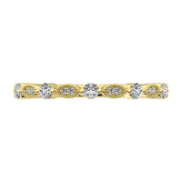 Thumbnail for 14K Yellow Gold 1/5 Ct.Tw. Diamond Stack Bands