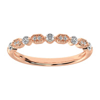 Thumbnail for 14K Rose Gold 1/5 Ct.Tw. Diamond Stackable Band