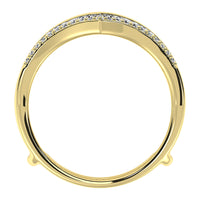 Thumbnail for 10K Yellow Gold 1/2 Ct.Tw. Diamond Round and Baguette Guard Ring