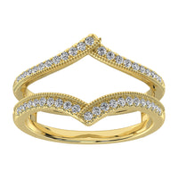 Thumbnail for 10K Yellow Gold 1/4 Ct.Tw. Diamond Guard Ring