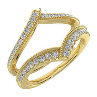 Thumbnail for 10K Yellow Gold 1/4 Ct.Tw. Diamond Guard Ring