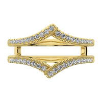 Thumbnail for 10K Yellow Gold 1/4 Ct.Tw. Diamond Guard Ring