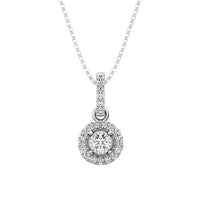 Thumbnail for 10K White Gold 1/10 Ct.Tw. Diamond Fashion Pendant