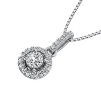 Thumbnail for 10K White Gold 1/10 Ct.Tw. Diamond Fashion Pendant