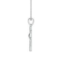 Thumbnail for 10K White Gold 1/10 Ct.Tw. Diamond Cross Pendant