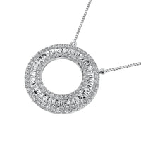 Thumbnail for 14K White Gold 1/2 Ct.Tw. Open Circel Fashion Necklace