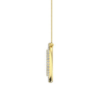 Thumbnail for 14K Yellow Gold 1/2 Ct.Tw. Open Circel Fashion Necklace