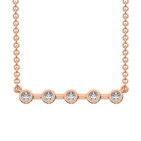 Thumbnail for 10K Rose Gold 1/5 Ct.Tw. Diamond Fashion Necklace