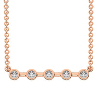 Thumbnail for 10K Rose Gold 1/5 Ct.Tw. Diamond Fashion Necklace