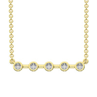 Thumbnail for 10K Yellow Gold 1/5 Ct.Tw. Diamond Fashion Necklace