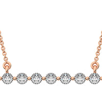 Thumbnail for 10K Rose Gold 1/5 Ct.Tw. Diamond Fashion Necklace