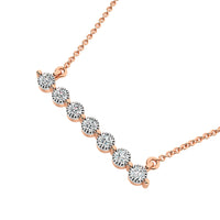 Thumbnail for 10K Rose Gold 1/5 Ct.Tw. Diamond Fashion Necklace
