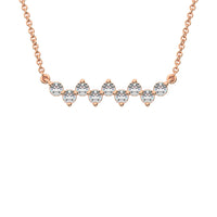 Thumbnail for 10K Rose Gold 1/4 Ct.Tw. Diamond Round Fashion Necklace