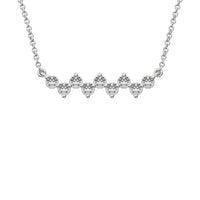 Thumbnail for 10K White Gold 1/4 Ct.Tw. Diamond Round Fashion Necklace
