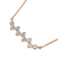 Thumbnail for 10K Yellow Gold 1/4 Ct.Tw. Diamond Round Fashion Necklace