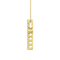 Thumbnail for 10K Yellow Gold 1/4 Ct.Tw. Diamond Cross Pendant