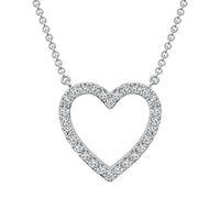 Thumbnail for 10K White Gold 1/2 Ct.Tw. Diamond Heart Necklace